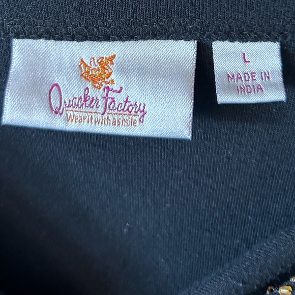 Beautiful Quacker factory women’s size large top - Picture 4 of 4